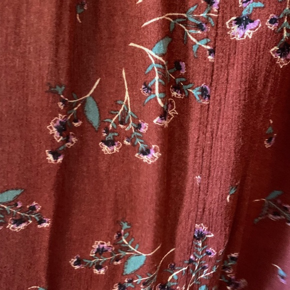 Red floral Free People dress / top XS - Picture 7 of 10